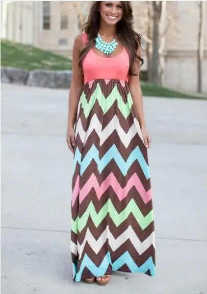 

2021 Summer Women Dress Striped Design Long Boho Dress Lady Sleeveless Beach Summer Sundrss Maxi Dress Female Sexy Clothing