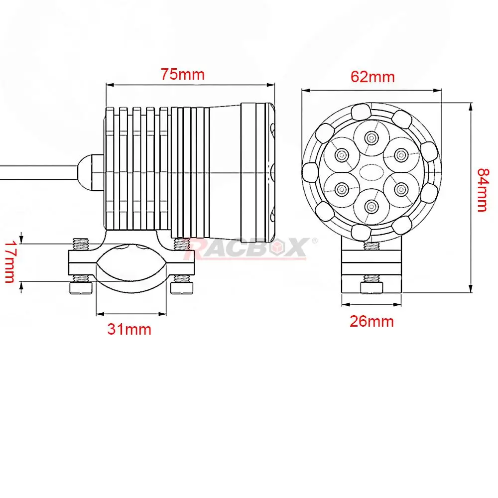 Мотоциклетные прожекторы светодиодные фары вспомогательная лампа аксессуары