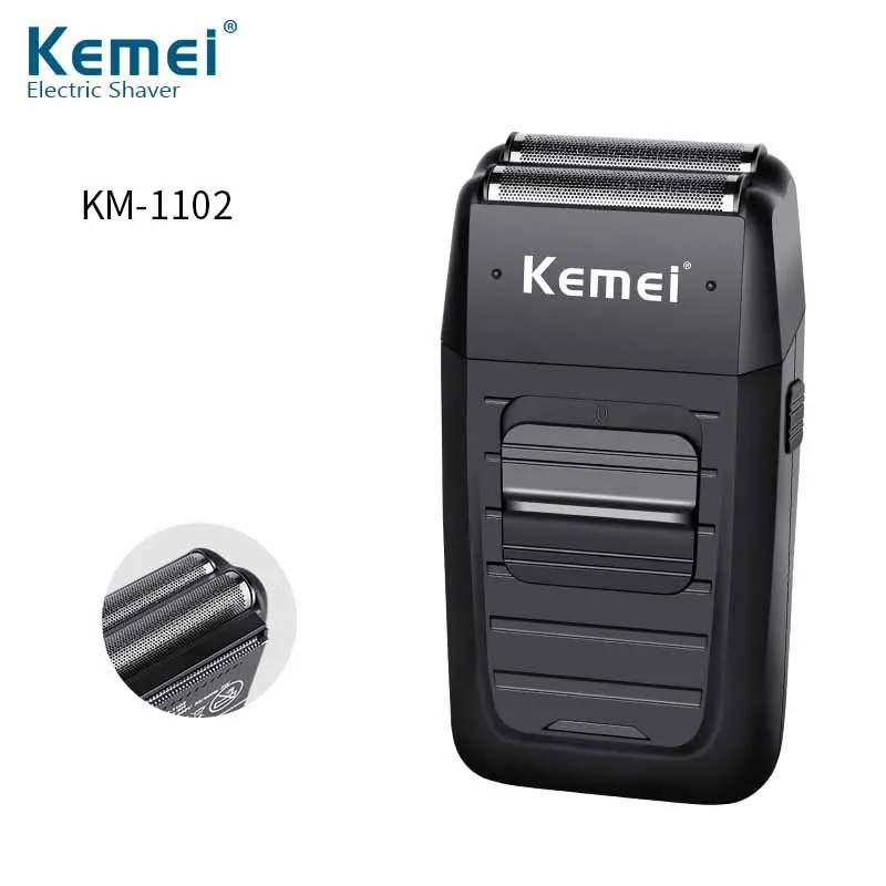 Kemei KM 1102 Перезаряжаемые аккумуляторная электробритва для Для мужчин с двойным