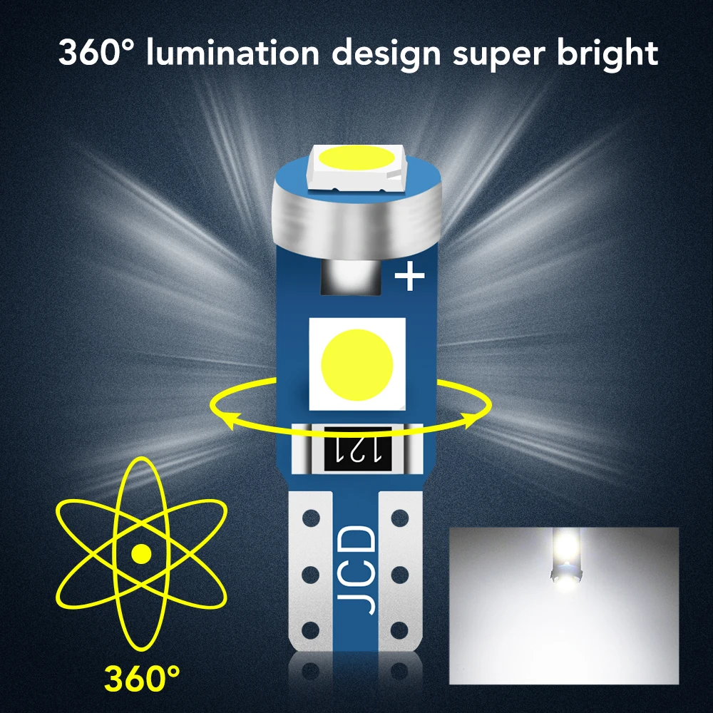 Светодиодные лампы T5 W3W 10 шт. Canbus автомобильные приборные для газа lada VESTA niva kalina