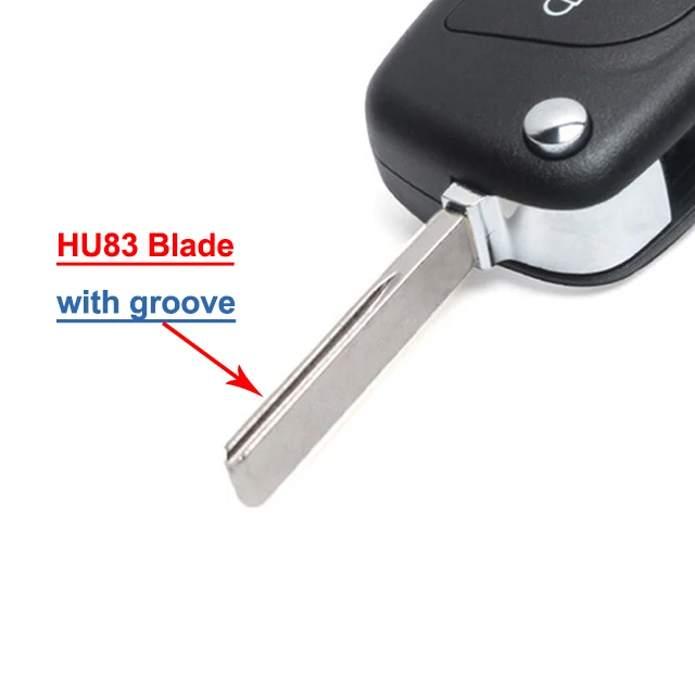 Модифицированный складной дистанционный ключ брелок Keyecu с 3 кнопками 433 МГц ID46