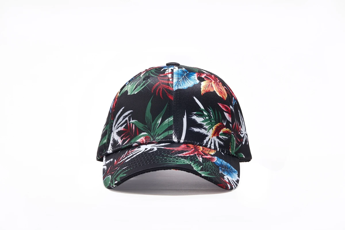 Бейсболка с цветочным рисунком для мужчин и женщин Регулируемая Кепка в стиле