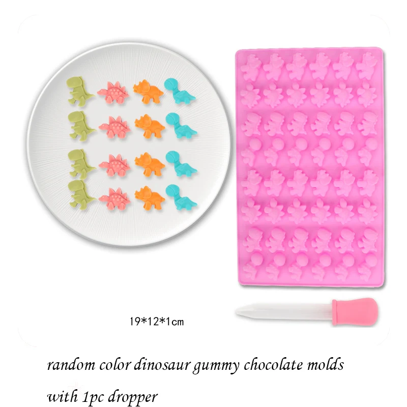 Силиконовые формы для мастики в виде медведя Пончика динозавра рыбы шоколада