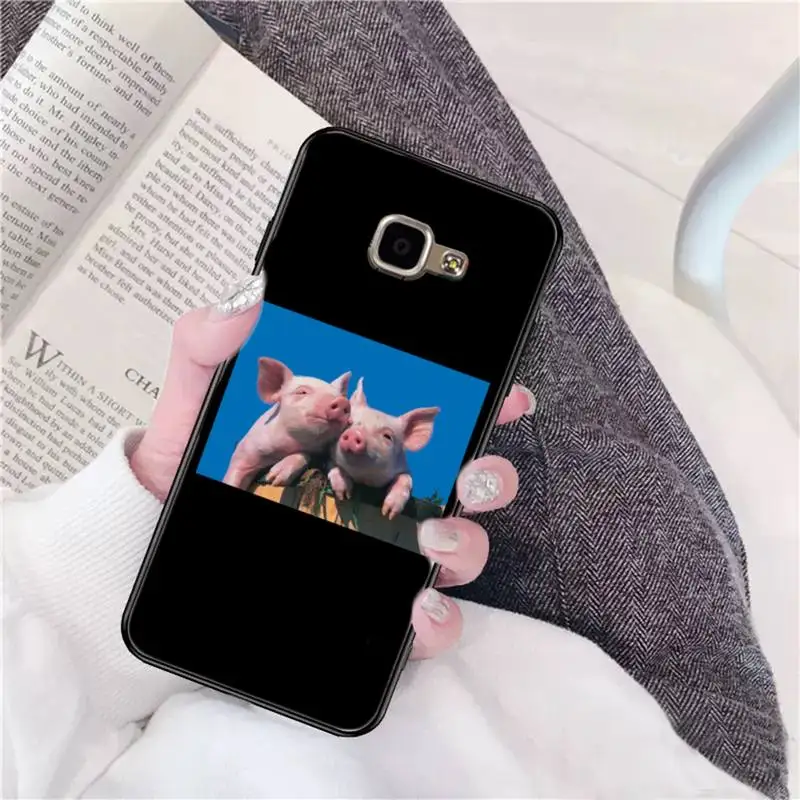 

Cute Little Pink Pet Pig Phone Case for Samsung A51 01 50 71 21S 70 31 40 30 10 20 S E 11 91 A7 A8 2018