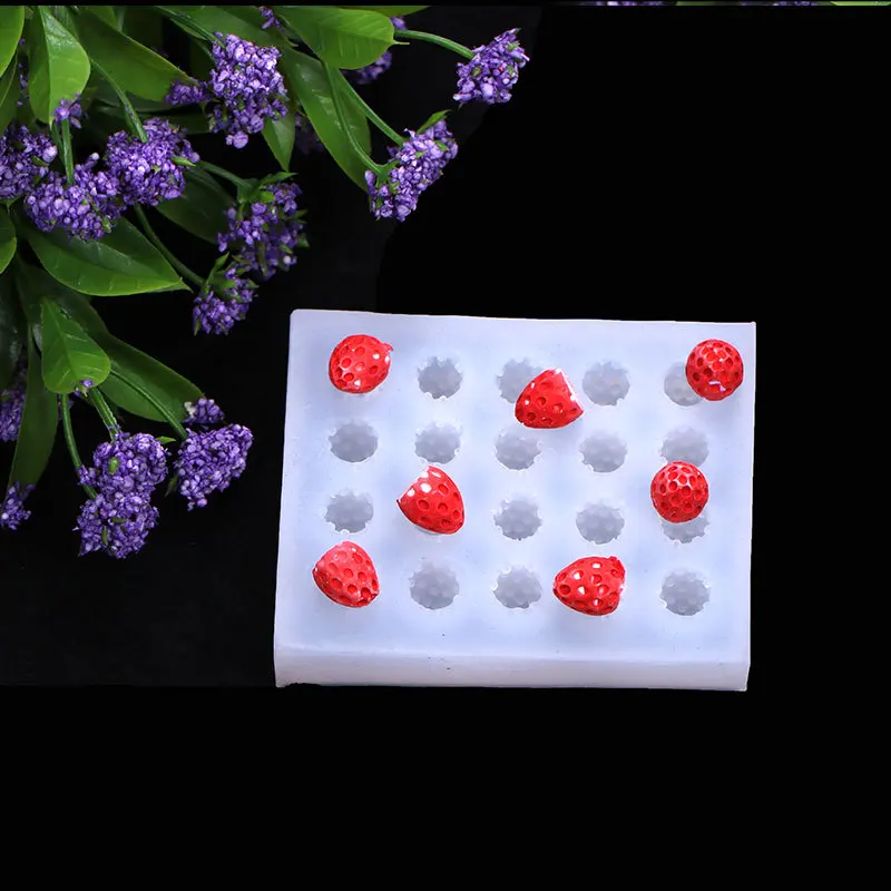 

Strawberry Cake Decoration Silicone Mold Handmade Clay Decoration Accessories 15-979