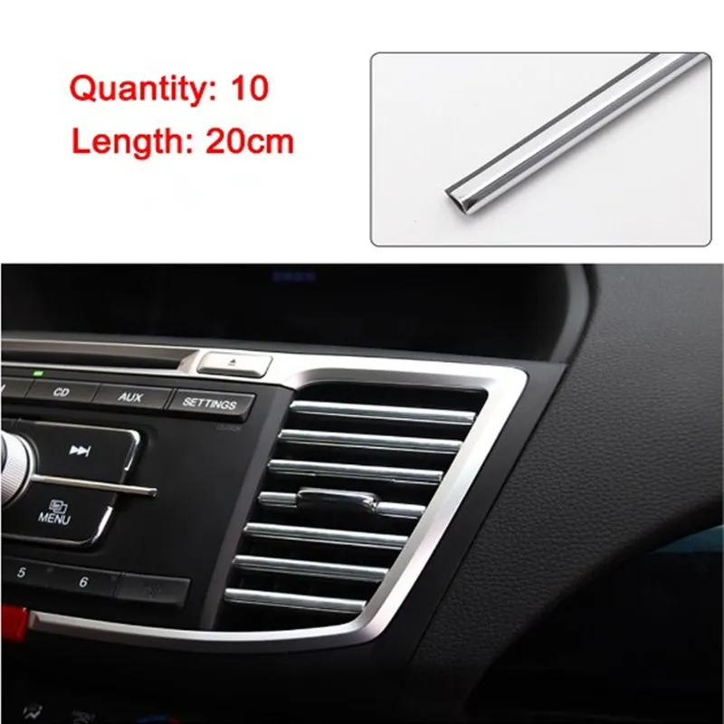 Выходного отверстия автомобильного кондиционера декоративные полосы зажим