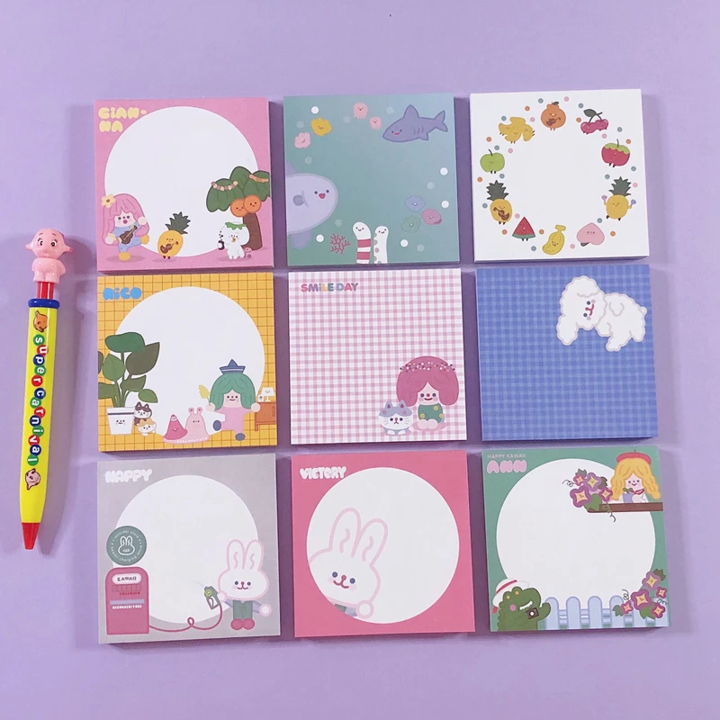 80 листов в упаковке милые корейские Симпатичные блокноты для записей виде
