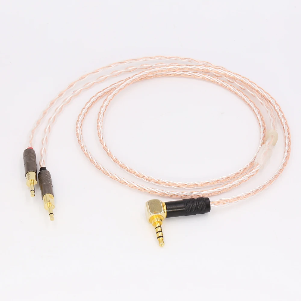 

3.5mm Right Angled 4pole TRRS Re-Zero Balanced Upgraded Audio Headphone Cable For HD700