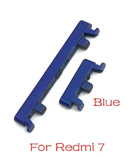 Redmi 7Blue Новая Боковая кнопка питания Кнопка громкости клавиша для Xiaomi Redmi 5 Plus Note 5 5A запасные части - Цвет: Redmi 7Blue
