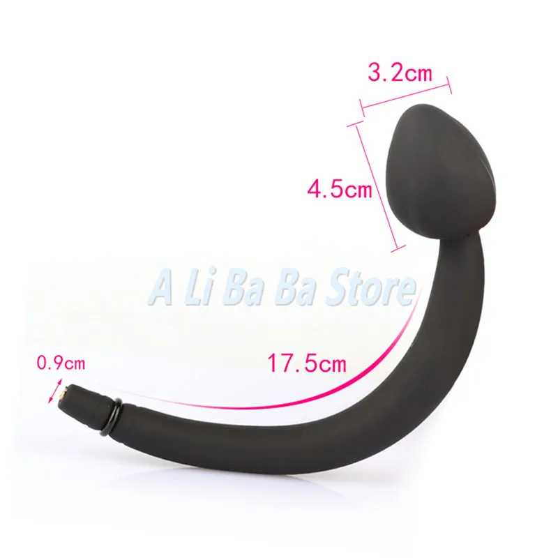 Надувная Анальная пробка Buttplug хвостовой фаллоимитатор Pump силиконовый