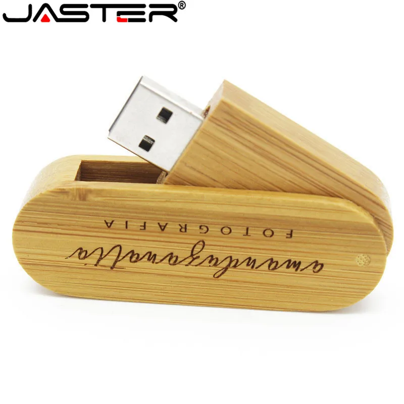 Usb-флеш-накопитель JASTER вращающийся деревянный 8/16/32 ГБ | Компьютеры и офис