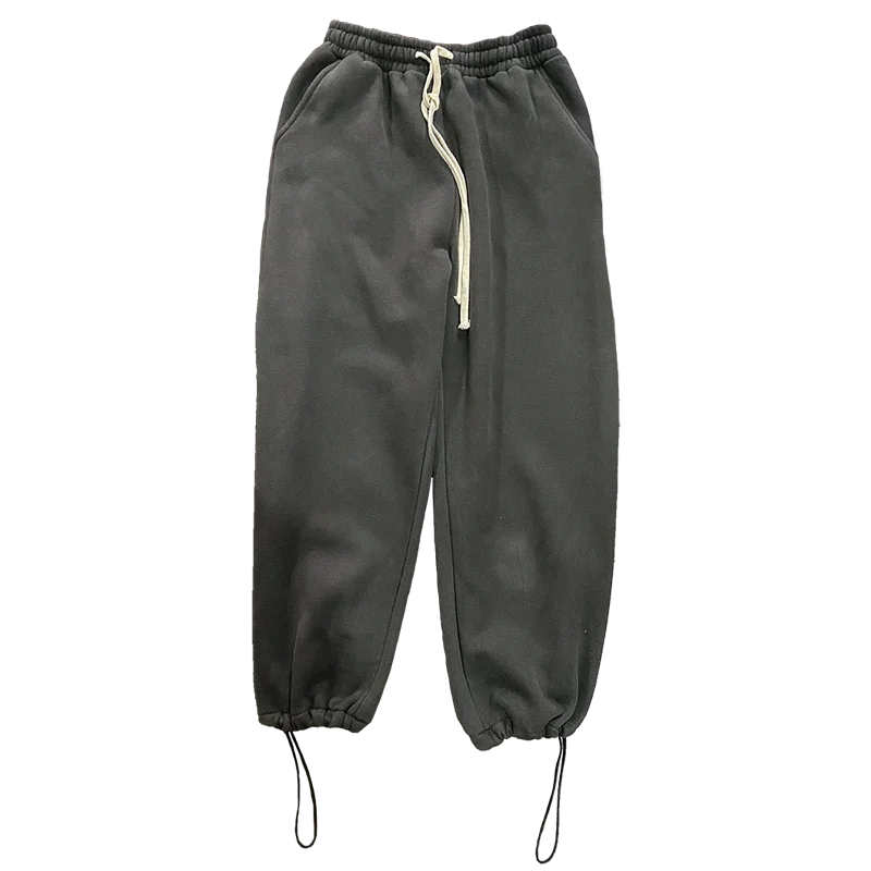 

Spring Sweatpants Men's Fashion Solid Color Drawstring Casual Pants Men Streetwear Wild Loose Joggers Track Pants Mens S-5XL