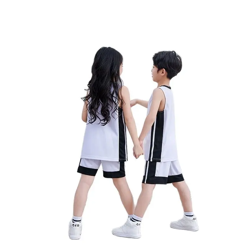 Летняя Детская баскетбольная майка Джерси для мальчиков и девочек школа