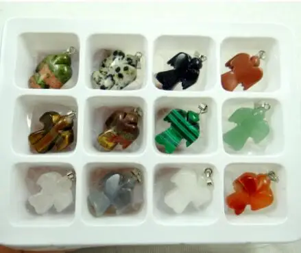 Натуральный камень бирюзовый кварцевый кристалл тигровый глаз авантюрин ангел