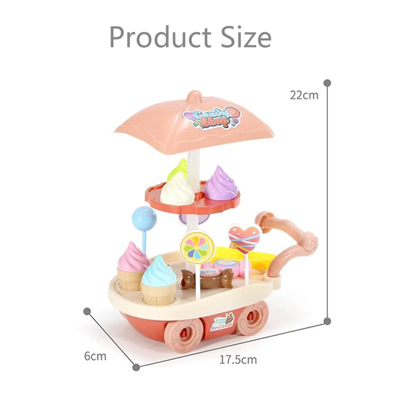 Тележка для сладостей игровой домик набор игрушек детей сделай сам мини-тележка