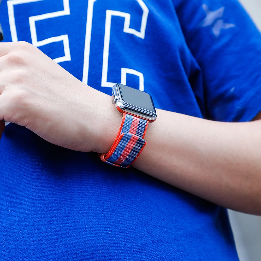 Nato Strap for Apple Watch Band pulseira apple watch 5 4 3 44mm 40mm correa Woven Nylon iwatch band 42mm 38mmBracelet belt