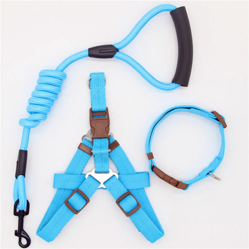 

2021 NEW dog leash Nylon Pet Leash for dog & cat Running or Training Collar and Harness dog leash dogs accessoires