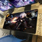 Коврик для мыши XGZ, большой, черный, с фиксацией края, с изображением аниме, для сексуальных девушек, резиновый, нескользящий, 900x300, Xxl