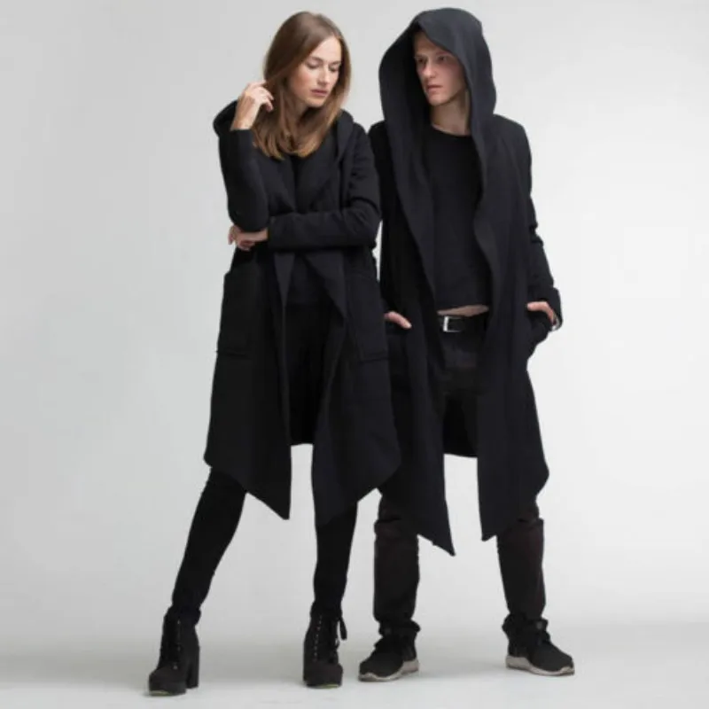 Женский кардиган-победитель 3XL толстовка с капюшоном теплое однотонное пальто