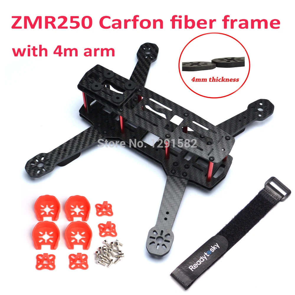 DIY FPV ZMR250 V2 RC Cross Race Quadcoper Frame с 4 мм Arm Mini Drone H250 Carbon Fiber QAV250|Детали и аксессуары| |