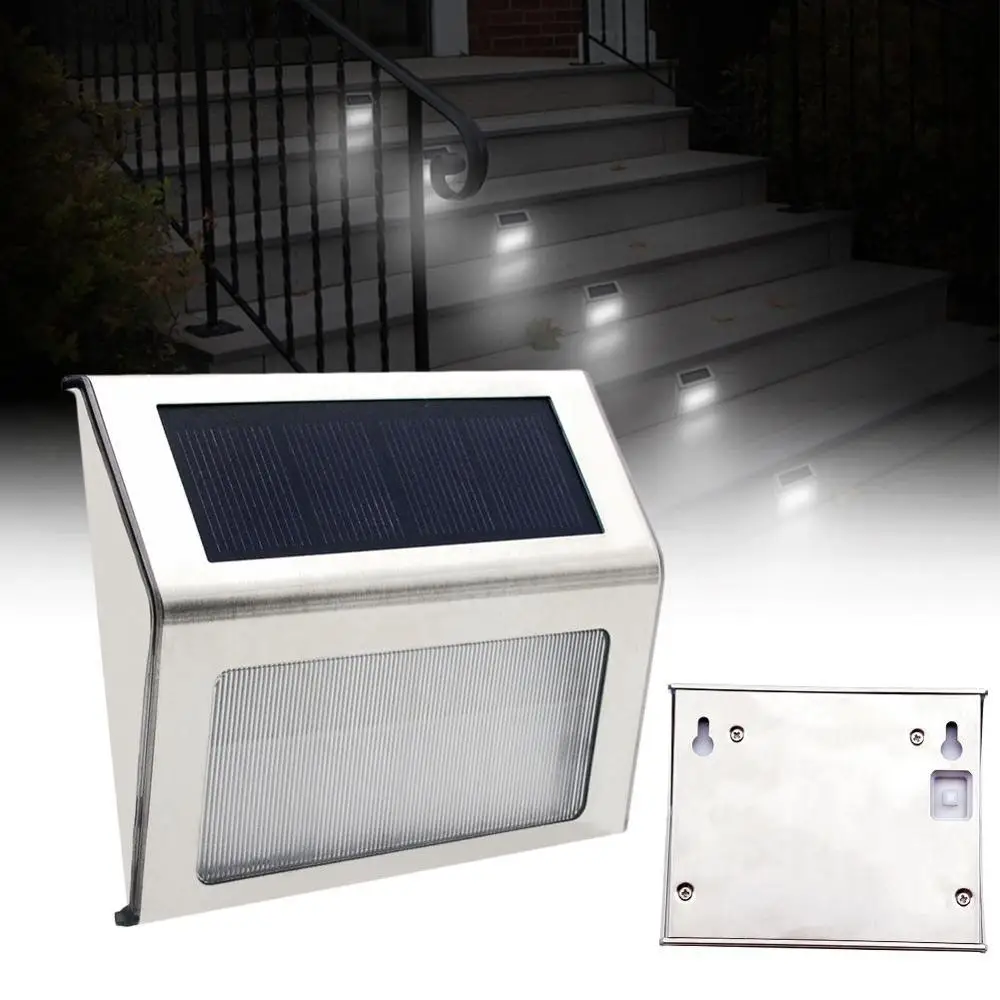Солнечный свет 3 светодиодных ступенчатых лестничных настенных светильников