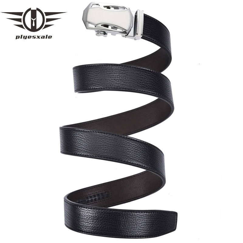 Коричневый черный из натуральной кожи ремни для мужчин Роскошные Высокое