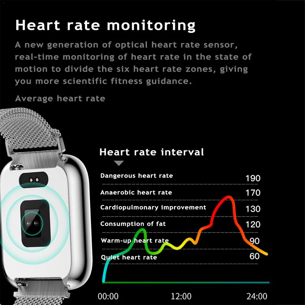 

8 pcs T80 Smart Watch Men Waterproof Bluetooth Bracelet Activity Fitness Tracker Heart Rate Monitor Smartwatch Women Wristwatch