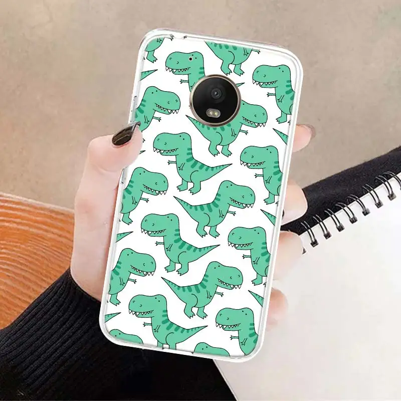 cute dinosaur baby fashion soft cover soft phone case for motorola moto g7 g8 g9 g6 g30 e5 e6 power plus play one macro action free global shipping