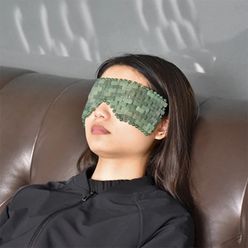 Маска для глаз из нефрита охлаждающая маска сна массажер лица Средство Для