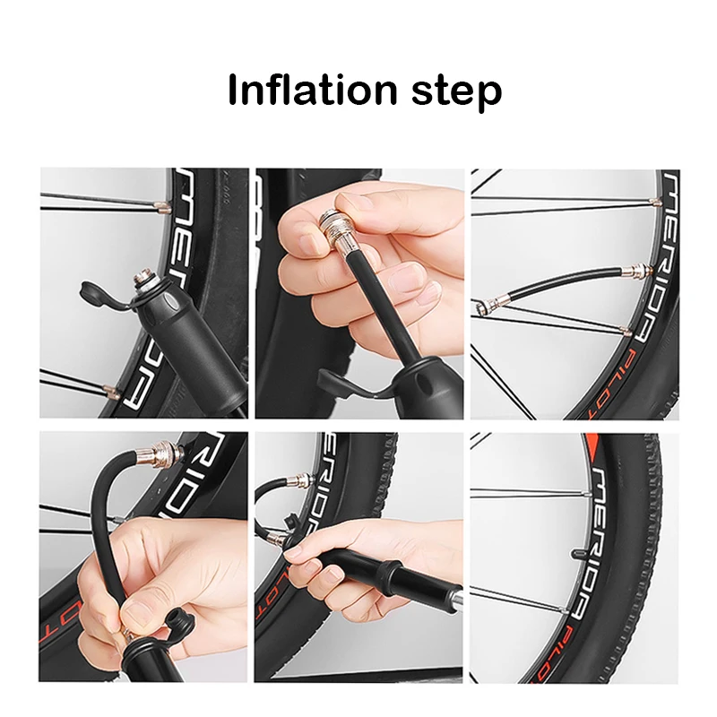 

Motorcycle Electric Bike Mountain Bike High Pressure Pump Mini Portable Basket-filled Bicycle Accessories S8B0796
