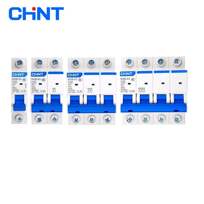 CHINT NXB 63 1P 2P 3P 4P 1A 2A 3A 6A 10A 16A 20A 25A 32A 40A 63A миниатюрный автоматический выключатель дом
