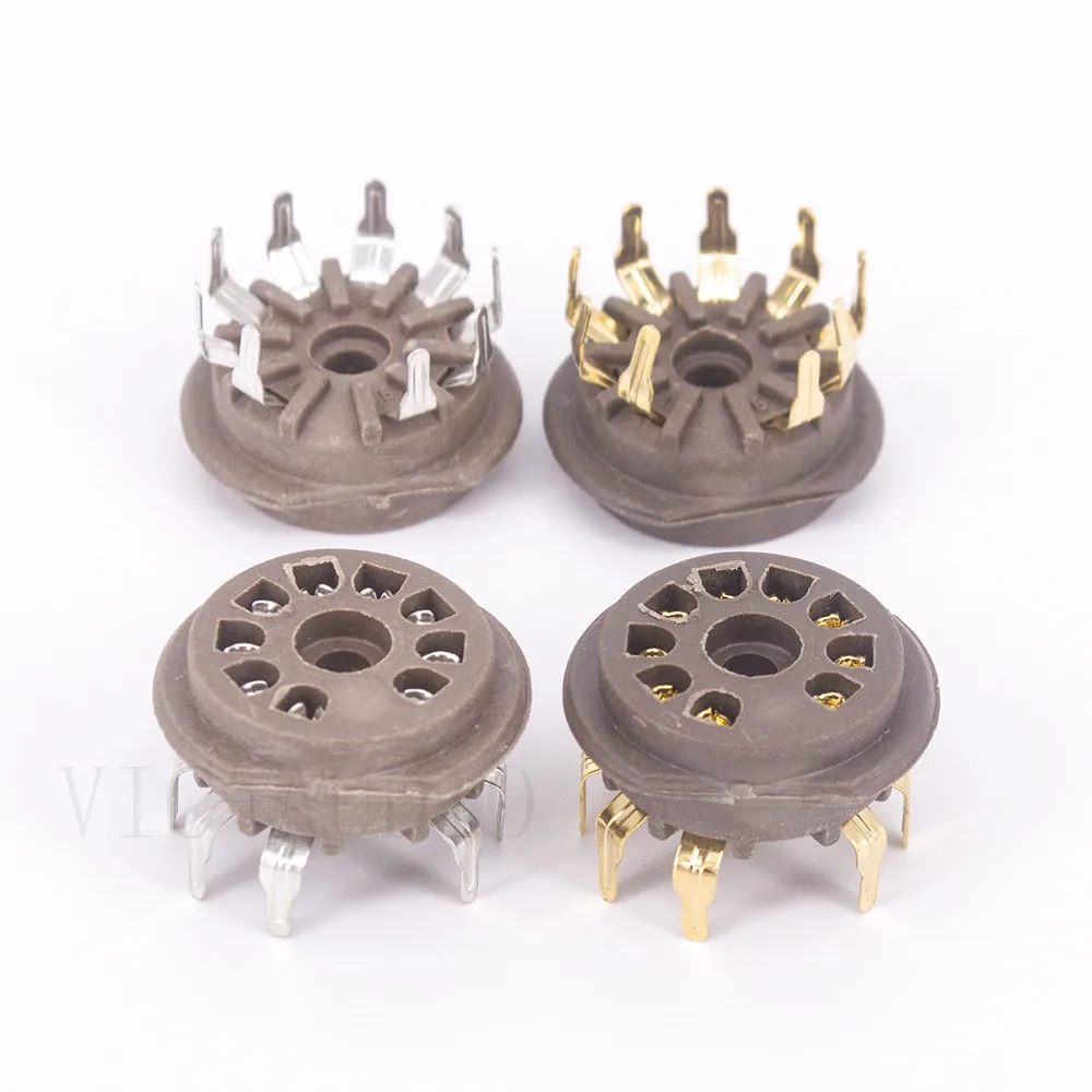 10 шт. бакелит 9pin клапанная трубка розетка для ECC82 ECC83 12AU7 6DJ8 EL84 6922 12AX7 вакуумная