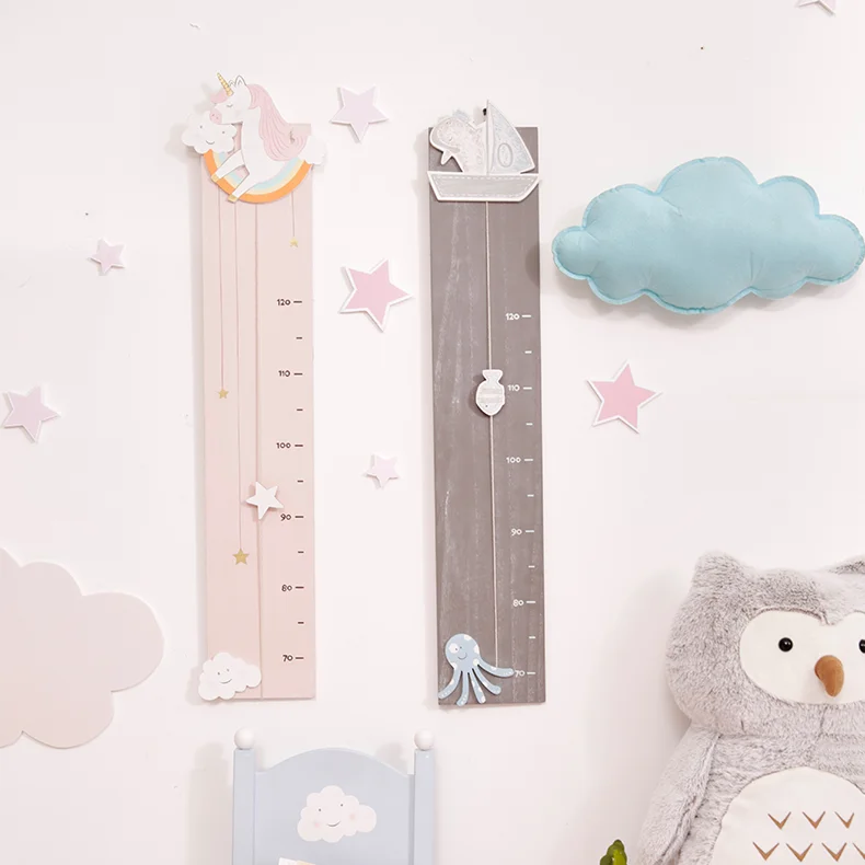 

Self Adhesive Growth Chart Cartoons Creative Nordic Wood Growth Chart Height Measure Medidor Altura Infantil Home Decor DK50GC