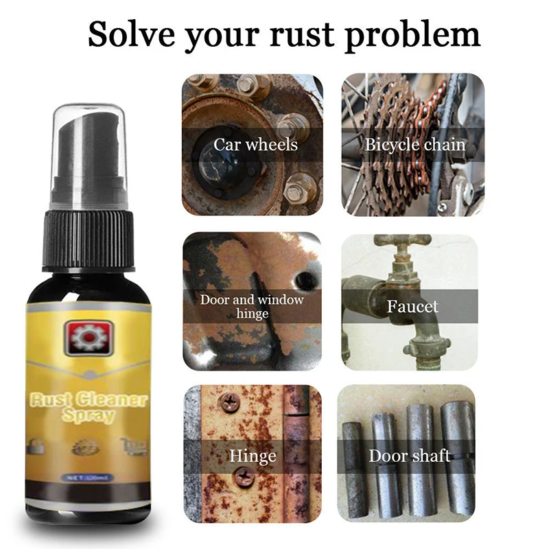 

Rust Remover Spray Multipurpose Cleaning Derusting Spray Rust Removal Agent For Home Car Detailing Rust Remover Spray Qjy99