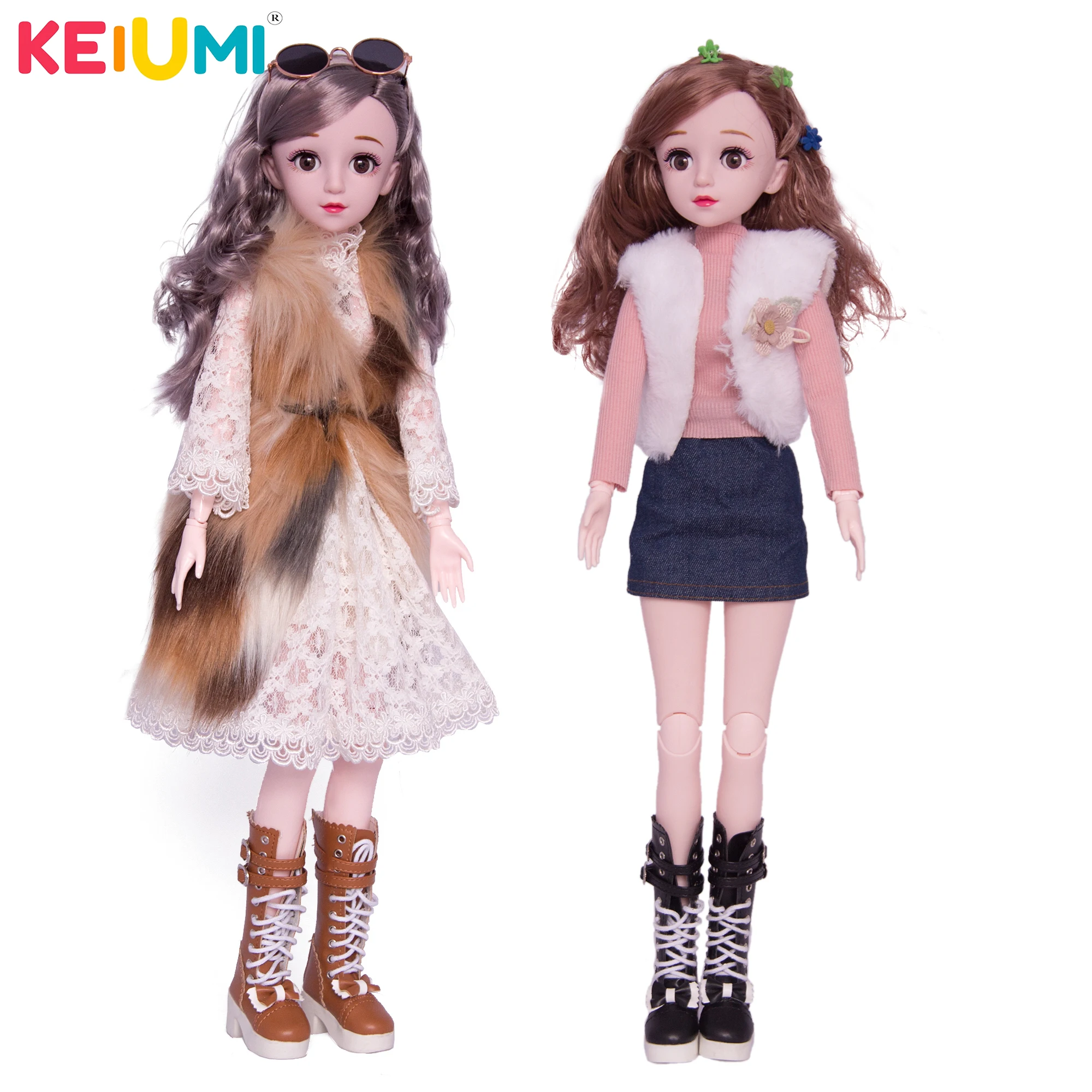 KEIUMI 1/3 полностью силиконовые виниловые куклы Bjd гибкие 24 &quotшарнирные