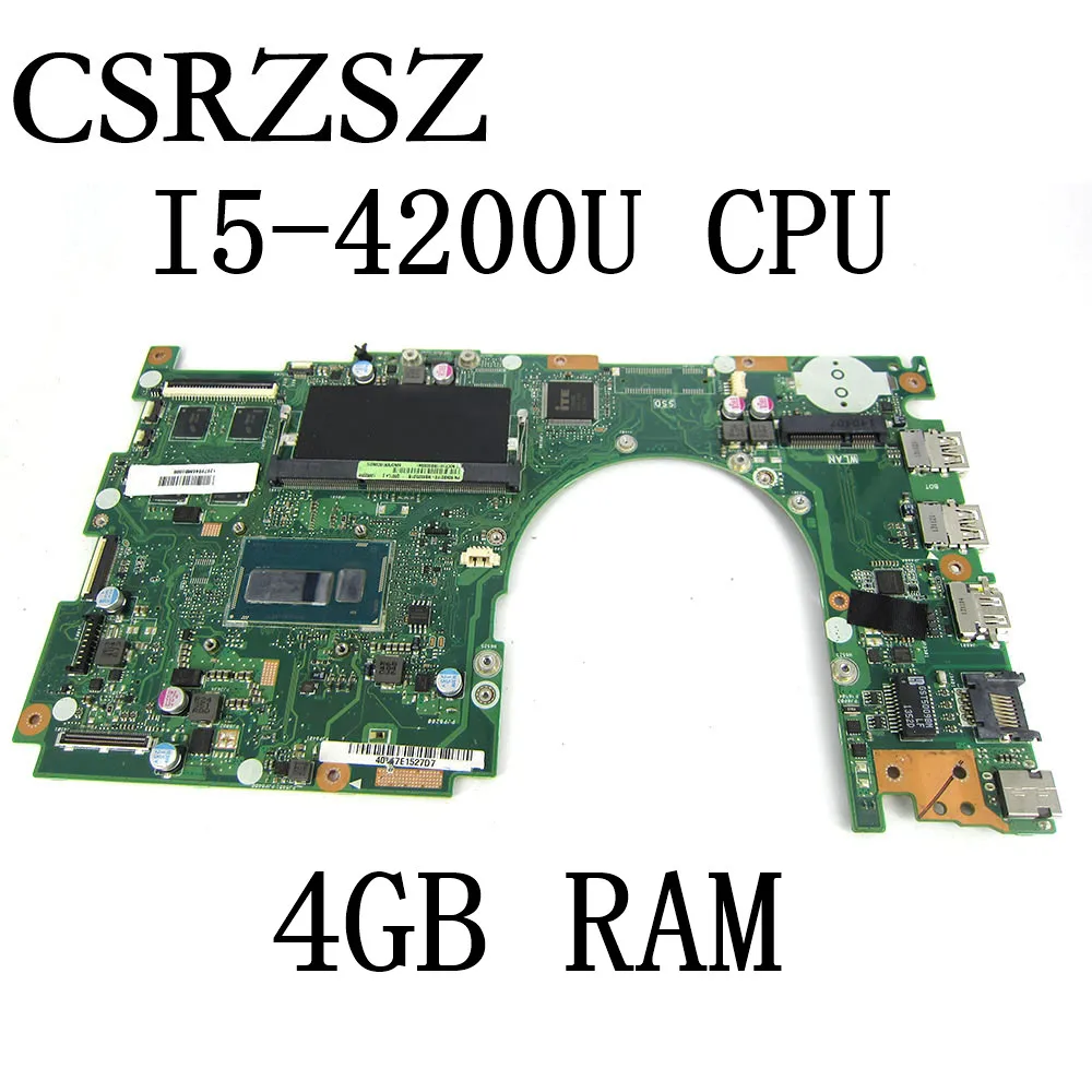 Материнская плата для ноутбука ASUS Q501 Q501L Q501LA I5-4200U CPU 4 Гб RAM DDR3