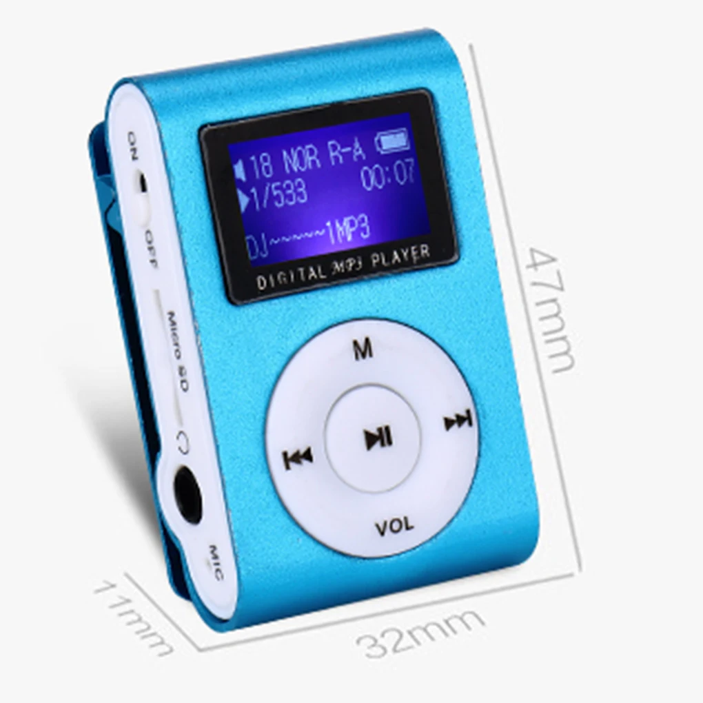 Мини MP3-плеер портативный музыкальный радиоприемник Поддержка видео аудио SD TF