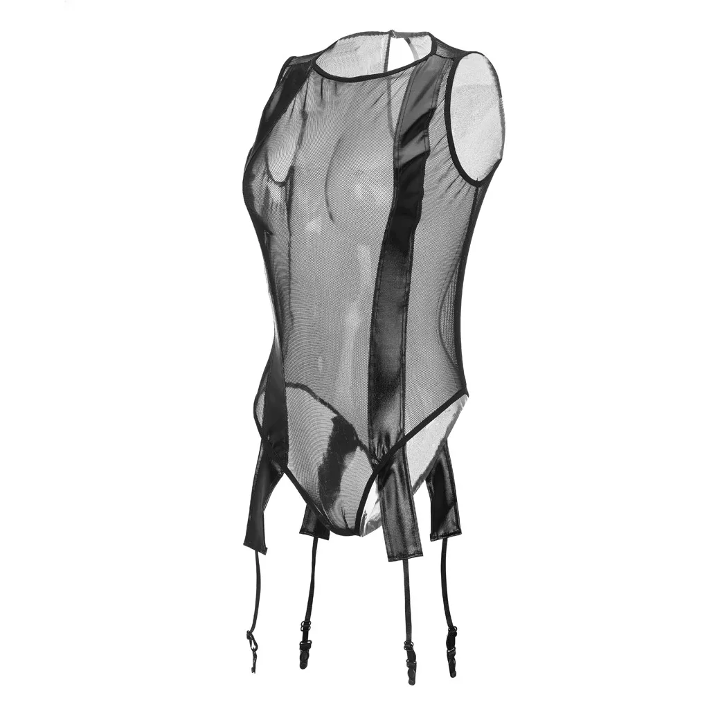 Женское нижнее белье кружевное ночное сексуальное порно боди Ажурное Ночное