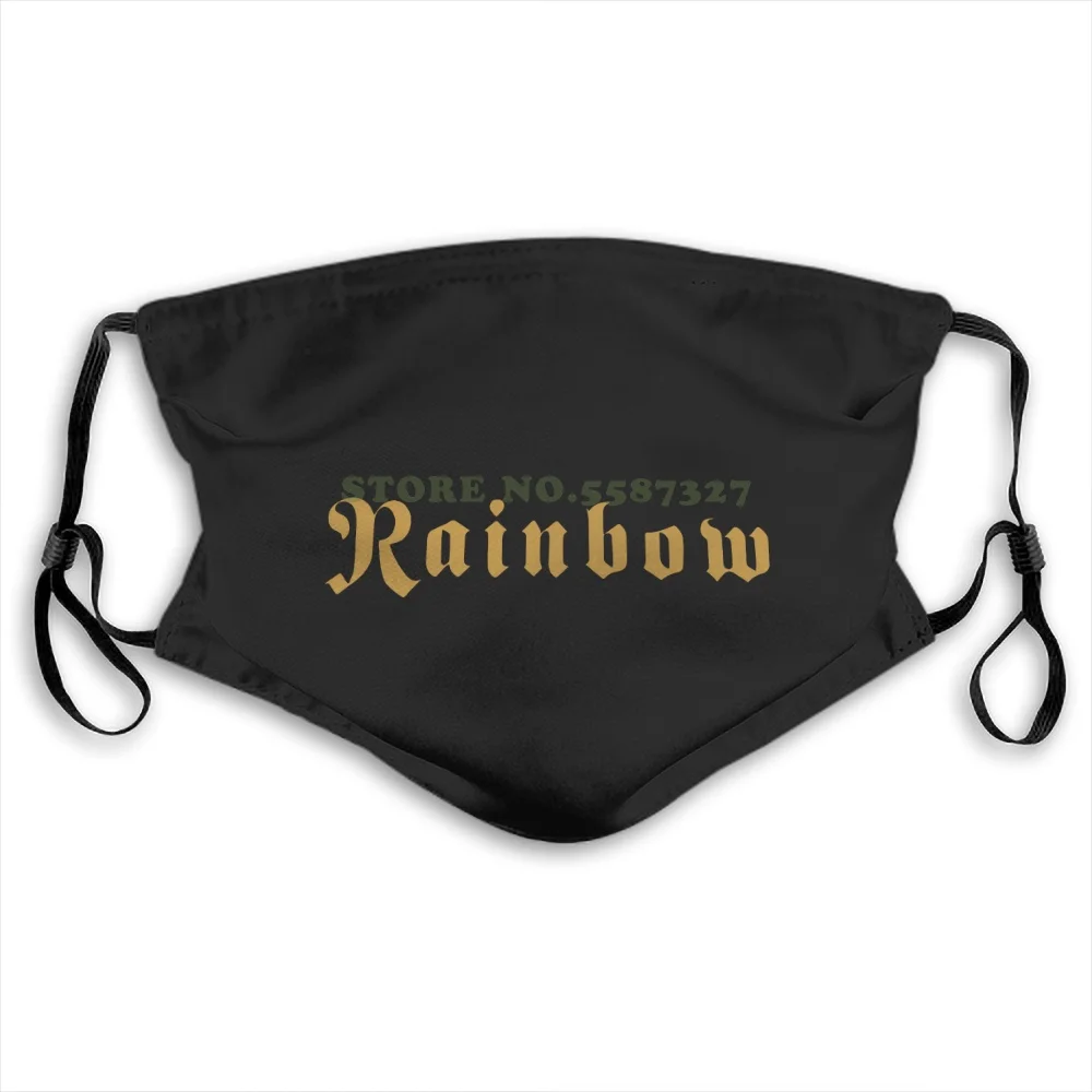 

Rainbow Rising'76 Blackmore New Black Short / For Men Women Face Masks