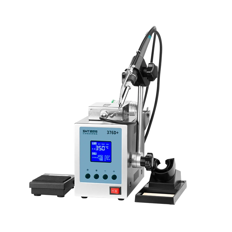 

Automatic Solder Machine Handle And Pedal Send Tin Electric Solder Iron High Frequency Constant Temperature Soldering Stations