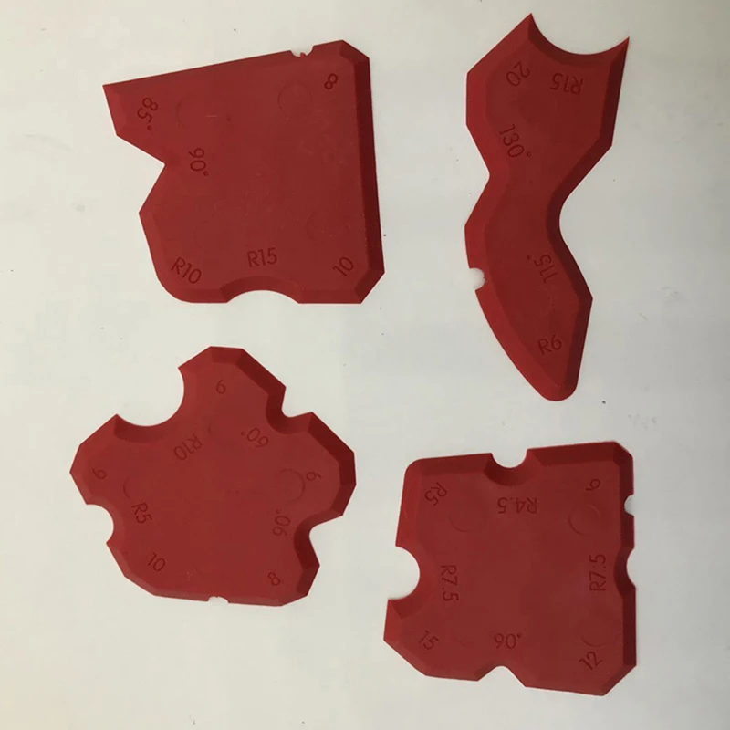 4pcs/set red Caulking Tool Kit Joint Sealant Silicone Grouts Remover Scraper Floor Cleaner Tile Handmade Tools | Инструменты