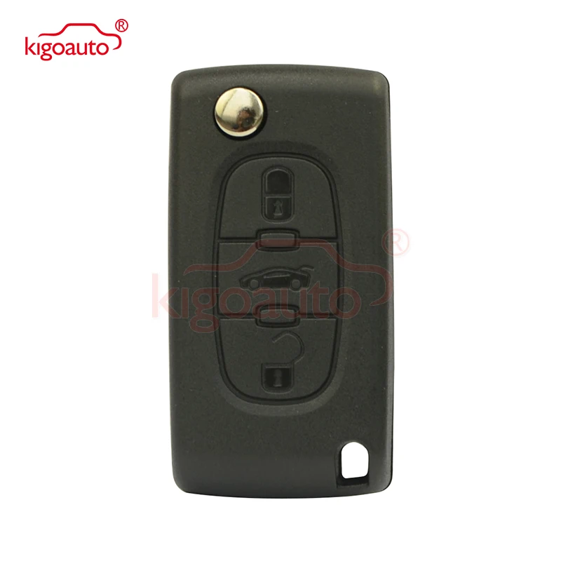 Откидной ключ CE0536 VA2 434 МГц со стандартным чипом для Citroen C3 C4 C5 key 3 button kigoauto|chip|chip