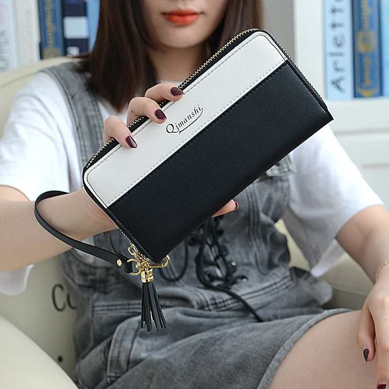 Женская сумка-кошелек Длинная женская сумка-клатч в Корейском стиле сумка на