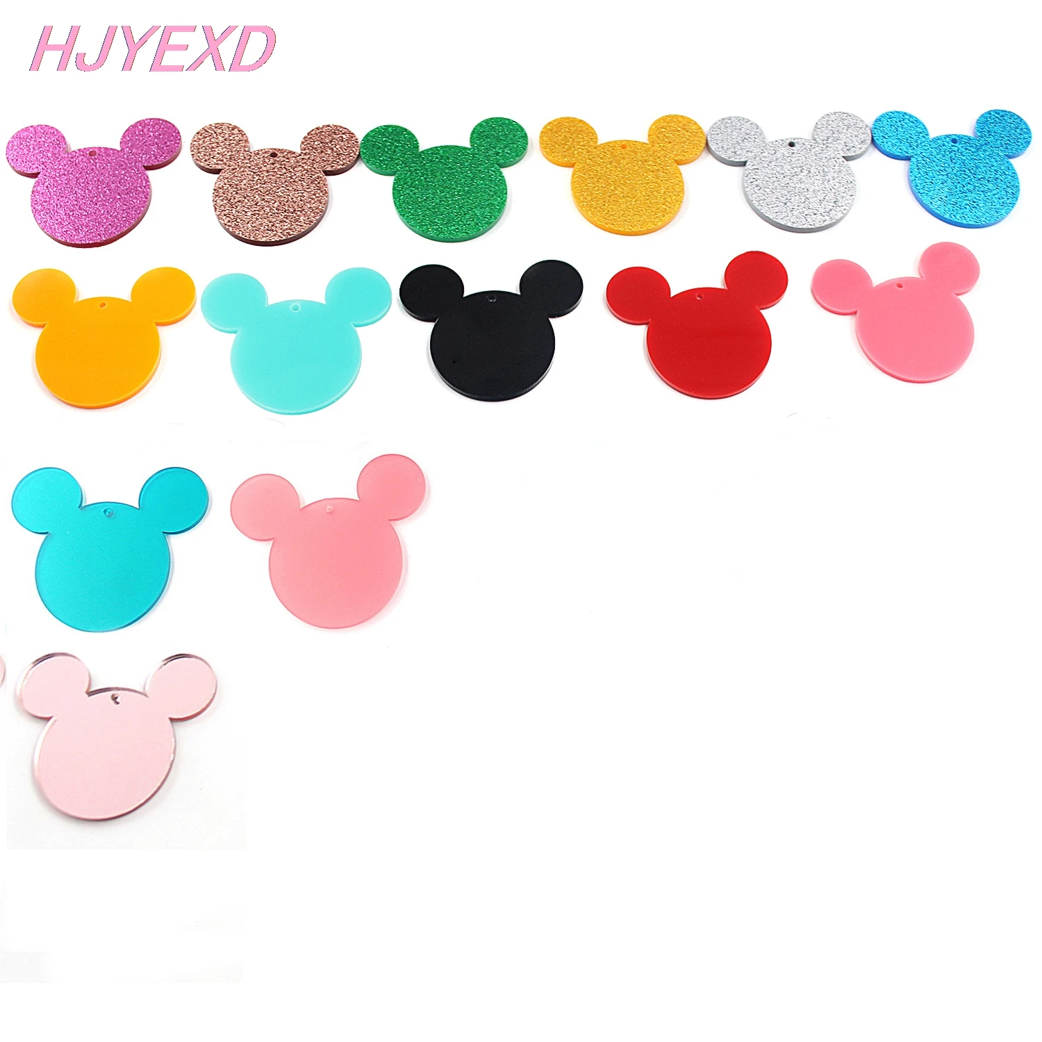 (2 шт каждый) 50 мм акриловые серьги с мышкой брелки экологичный акриловый кулон в