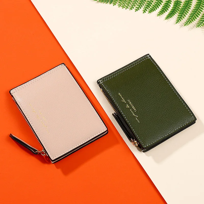 Women Wallet Leather Multifunction Short Zipper Coin Purse Multi-card Slots ID Card Holder Brief Wild Portable Female Clutch Bag | Багаж и