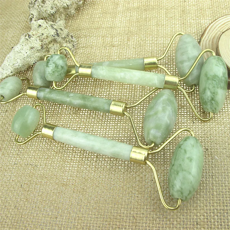 

1 piece of portable and practical facial massage roller natural jade anti-wrinkle facial sculpting body foot relaxing beauty too