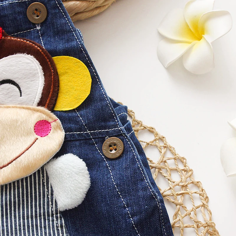 IENENS летний детский для маленьких мальчиков одежда брюки джинсы Dungarees комплект