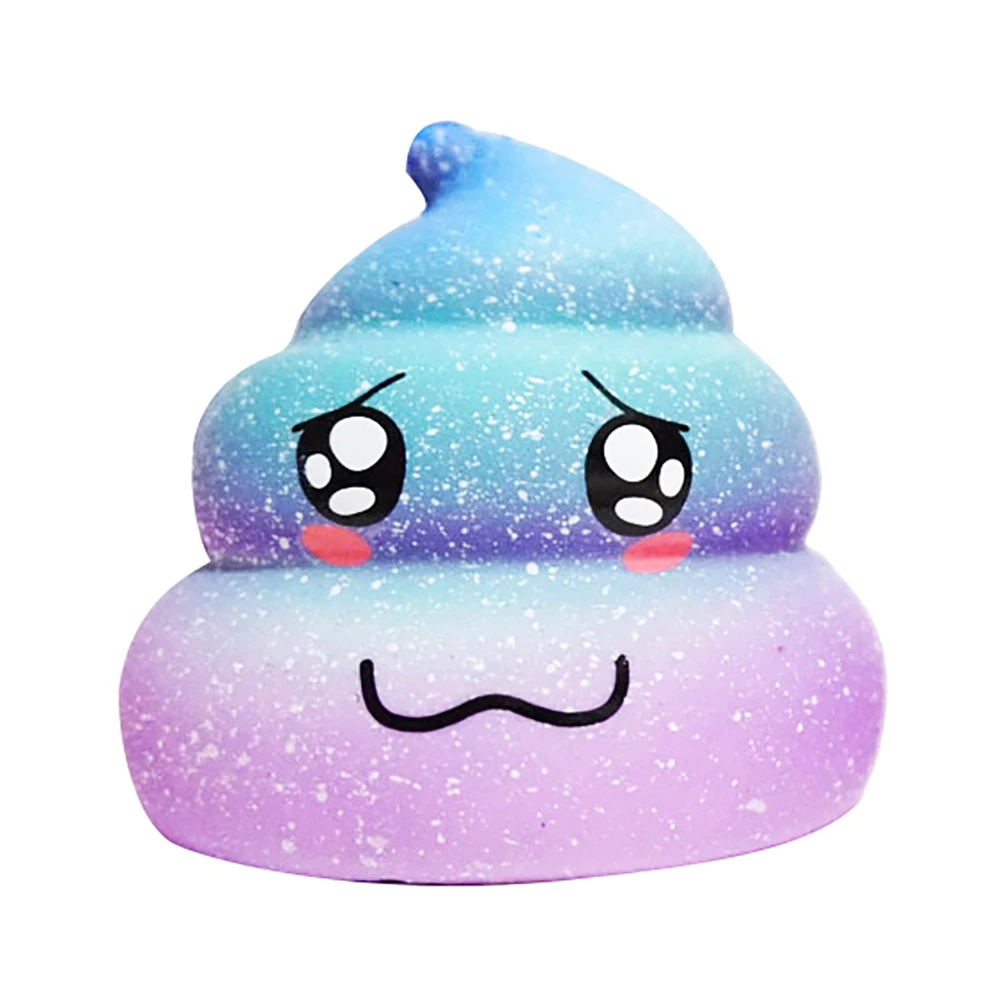 

Cute Soft Scented Galaxy Poo Slow Rising Toy Squeeze Kids Adults Stress Reliever Child adult man woman decompression toy gift