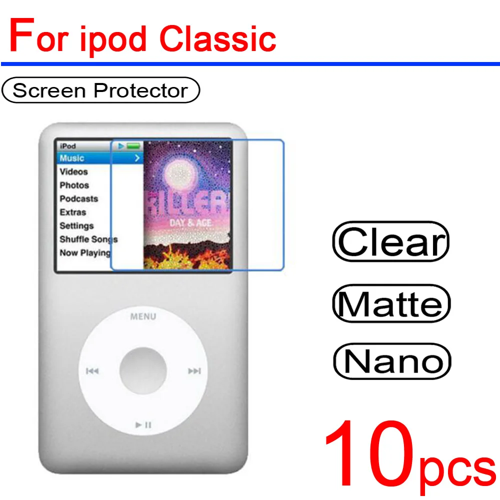 10 шт Ультра чистая Глянцевая мягкая lcd Защитная пленка для экрана крышка Apple ipod
