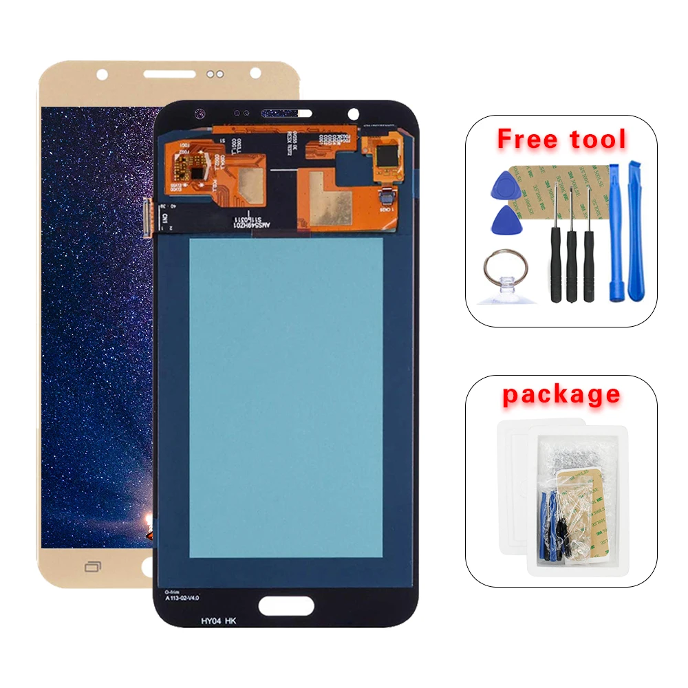 ЖК дисплей с дигитайзером сенсорного экрана в сборе для Samsung Galaxy J7 2015 J700 J700H J700M J700K